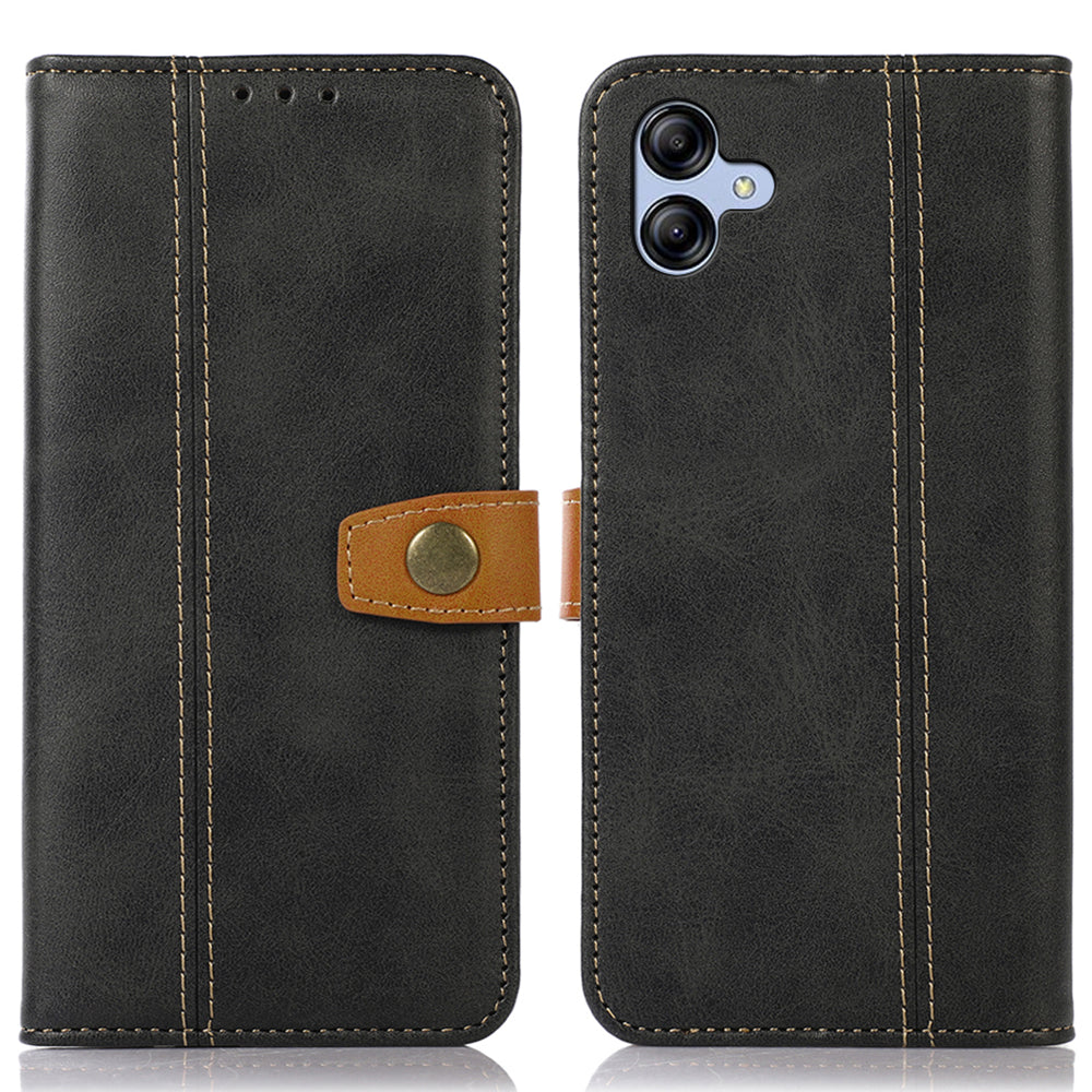 For Samsung Galaxy A05 4G Case Anti-Scratch Leather Wallet Stand Calf Texture Phone Cover For Samsung Galaxy A05 4G Case Anti-Scratch Leather Wallet Stand Calf Texture Phone Cover